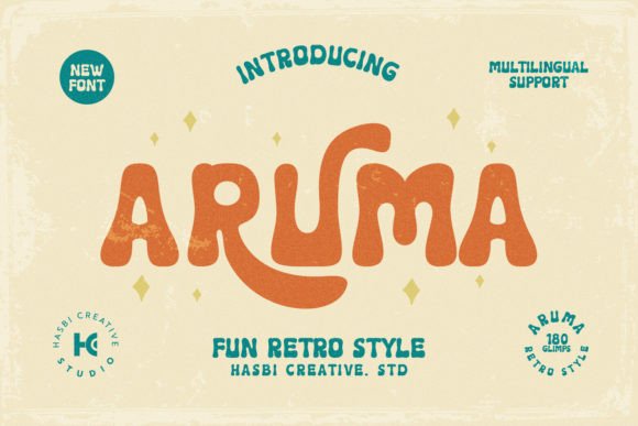 Aruma: Mastering the Groovy Aesthetic of Retro Fun Typography