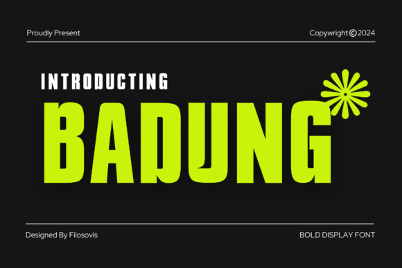 Badung: Capturing Urban Attitude with Bold Display Typography