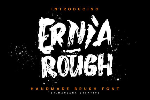 Ernia: Mastering the Raw Appeal of a Handmade Brush Font