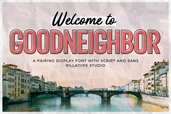 Goodneighbor: A Versatile Vintage Font Duo for Modern Design