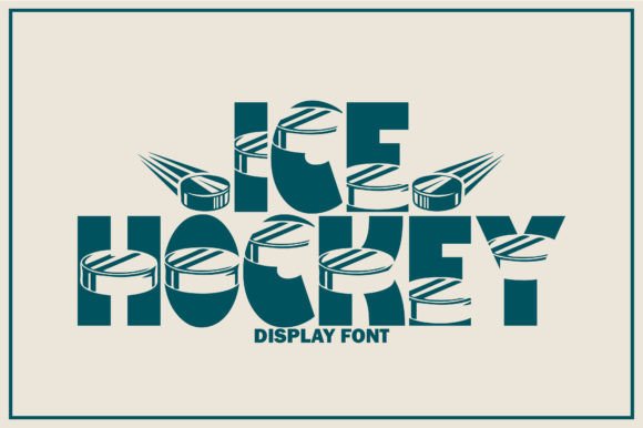Ice Hockey: Blending Sporty Energy with Playful Typography