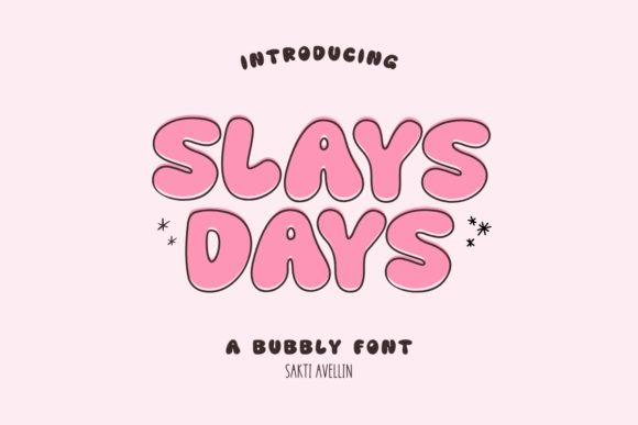 Slays Days: Elevating Brand Identity Through Retro-Inspired Bubble Typography
