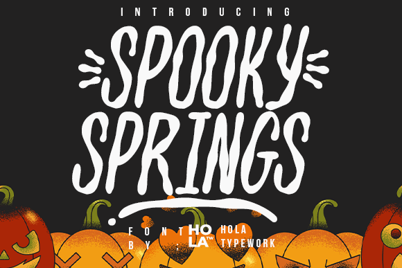 Spooky Springs: Integrating a Captivating Display Font into Your Creative Workflow