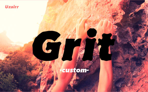 Uzairr Grit: Evaluating the Raw Impact of a Bold Artisanal Typeface